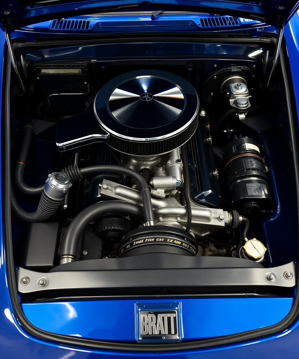 Freshly cleaned engine bay